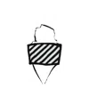 Off-white Black Cotton Facemasks In Black