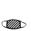 Off-white Black Cotton Facemasks In Black