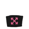 Off-white Black Cotton Facemasks In Black