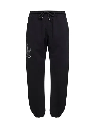 Off-white Logo-detail Track Pants In Black