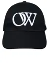 OFF-WHITE OFF-WHITE BLACK COTTON HAT