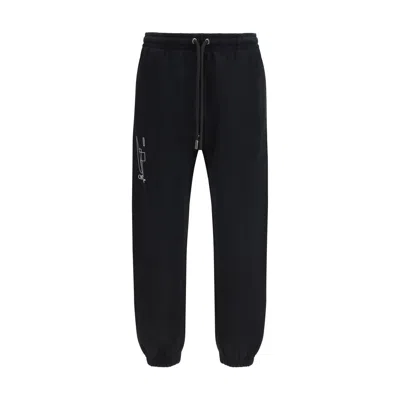 Off-white Arrow Cuffed Sweatpants In Black