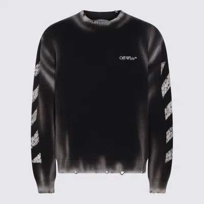 OFF-WHITE BLACK COTTON KNITWEAR