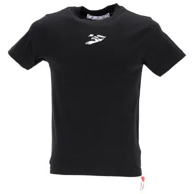 Off-white Black Cotton Logo T-shirt
