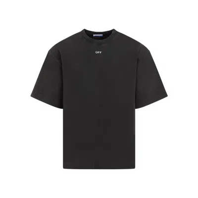 Off-white Black Cotton Matthew Skate T-shirt