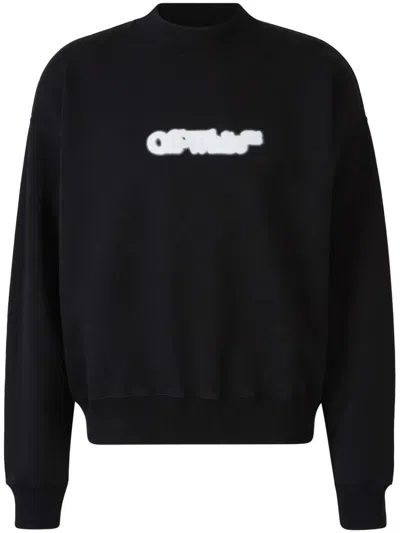 Off-white Black Cotton Oversize Sweatshirt