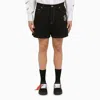 Off-white Off White™ Black Cotton Short With Logo In Black