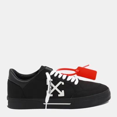 Off-white Black Cotton Sneakers In Multi