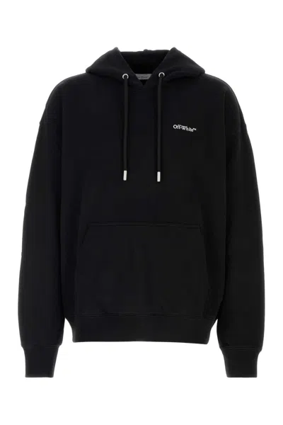 Off-white Off White Off White Knitted Hoodie In Black