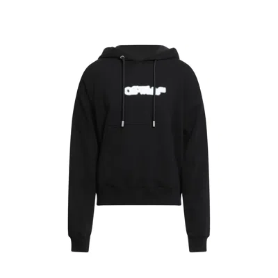 OFF-WHITE BLACK COTTON SWEATSHIRT