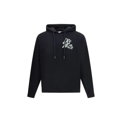 Off-white Long-sleeved Sweatshirt In Black