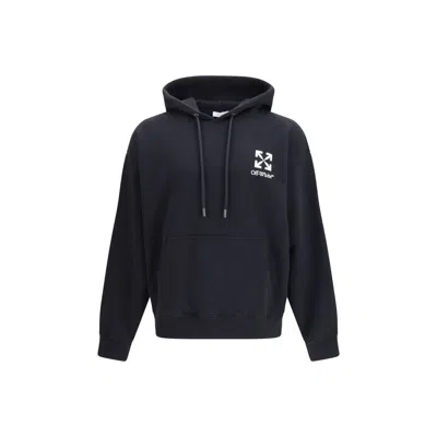 Off-white Small Arrow Logo Hoodie In Black Cotton