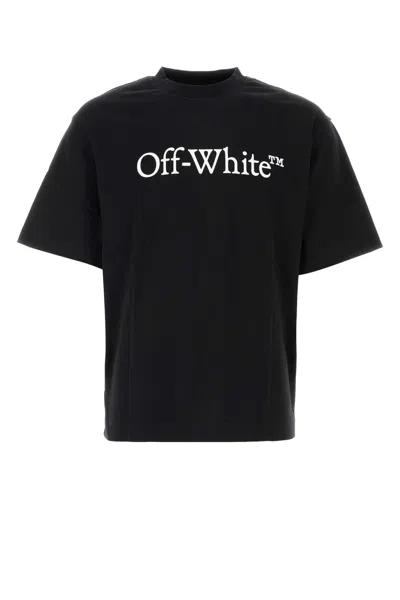 Off-white Black Cotton T-shirt In 1001