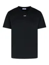 Off-white Black T-shirt With Arrow Print In Black