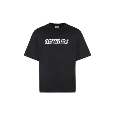 Off-white Printed Cotton-jersey T-shirt In Black