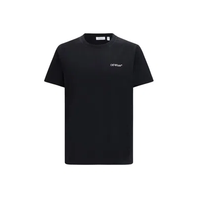 OFF-WHITE BLACK COTTON T-SHIRT