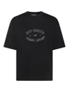 Off-white Black College Skate T-shirt In Negro