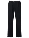 Off-white Diag-embroidered Cotton Track Pants In Black
