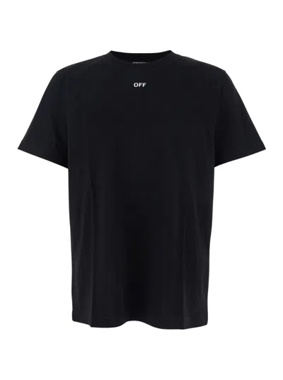 Off-white Black Crewneck Logo T-shirt