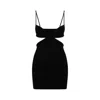 Off-white Off White Cut Out Mini Dress In Black