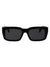 Off-white Black Dark Grey Acetate Sunglasses In Black