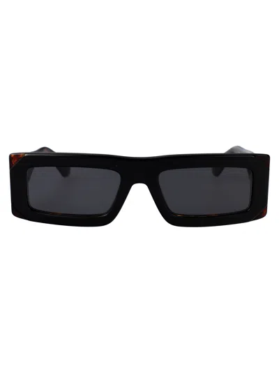 Off-white Black Dark Grey Acetate Sunglasses