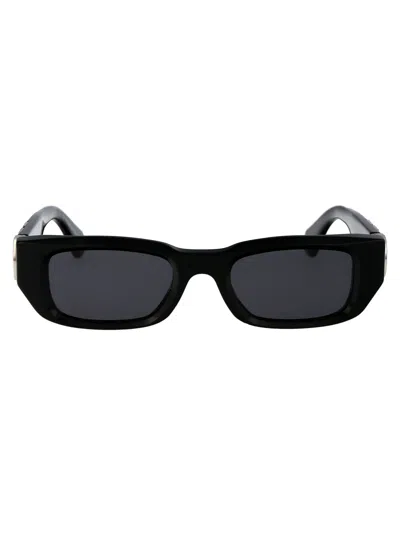 Off-white Black Dark Grey Acetate Sunglasses
