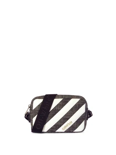 Off-white Black Diagonal Quilted Camera Bag
