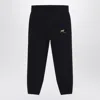 Off-white Black Diagonal Splat Logo Jogging Trousers In Black