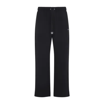 Off-white Black Embroidered-logo Trousers