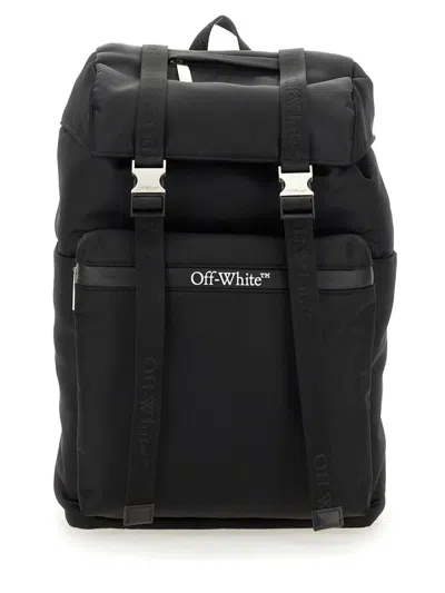 Off-white Black Fabric Backpack