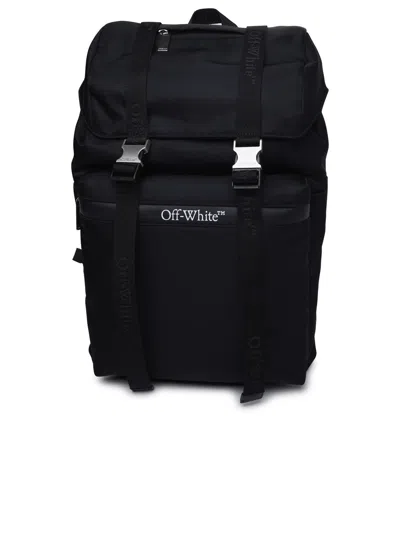 Off-white Black Fabric Backpack In Black No Color