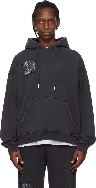 Off-white Black Faded Painting Hoodie