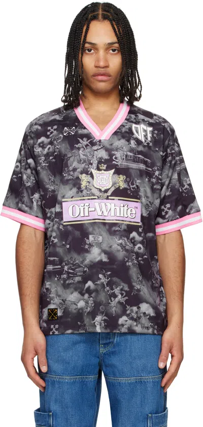 OFF-WHITE BLACK FRESCO SOCCER JERSEY