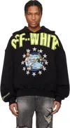 Off-white Fresco Star Over Hoodie In Black