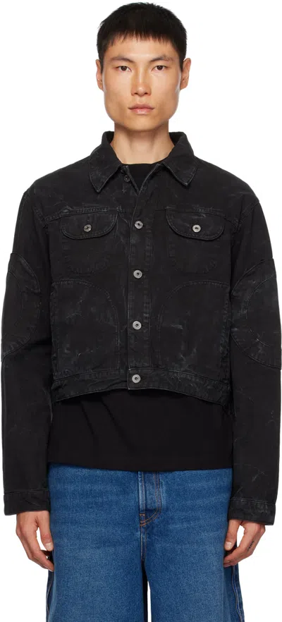 Off-white Black Garment-dyed Jacket In Black No Colo