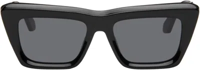 Off-white Black Hampton Sunglasses In Black/dark Grey