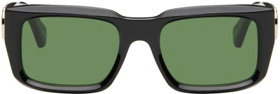 Off-white Black Hays Sunglasses In Black Green