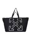 Off-white Large Heritage Day Off Tote Bag In Black