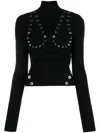 Off-white Off White Mockneck With Studs In Black