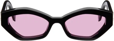 Off-white Black Hilo Sunglasses In Black Pink