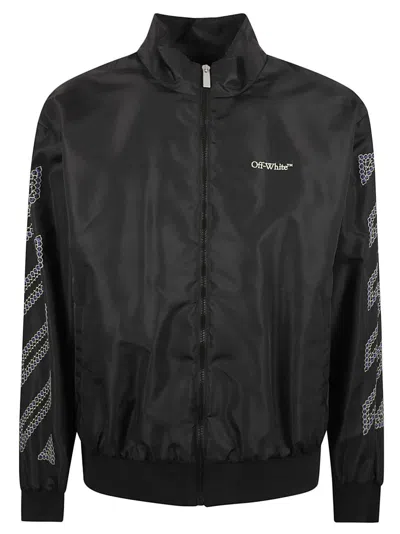 Off-white Black Jacket With High Collar