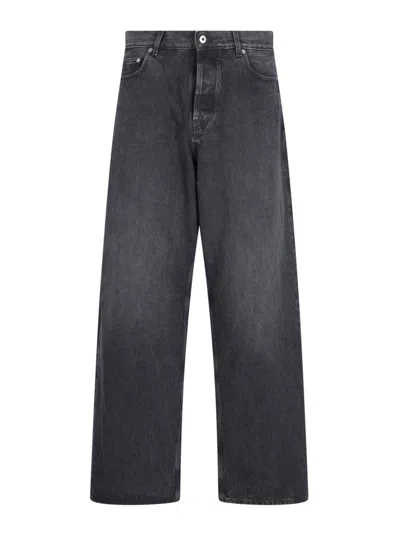 OFF-WHITE JEANS BOOT-CUT - NEGRO
