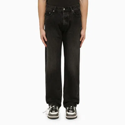 Off-white Vintage Stonewashed Jeans In Black