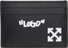 Off-white Black Jitney Quote Card Holder In Black - White