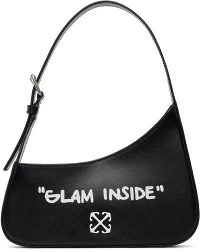 Off-white Black Jitney Shoulder Quote Bag