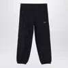 Off-white Black Jogging Cargo Trousers With Logo In Black