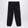 Off-white Black Jogging Cargo Trousers With Logo In Black
