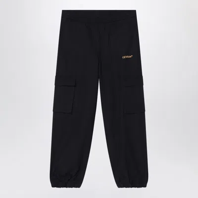 Off-white Black Jogging Trousers With Logo