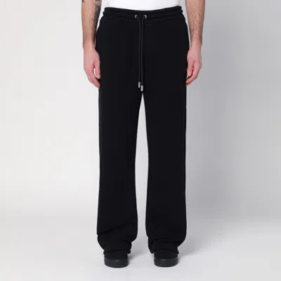 OFF-WHITE BLACK JOGGING TROUSERS WITH OFF LOGO